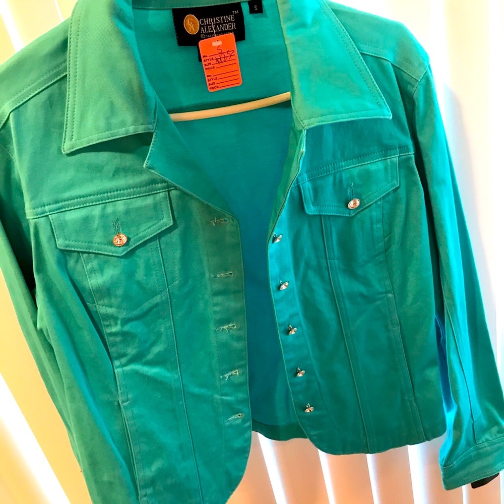 Christine Alexander womens shirt size small with Swarovski crystals